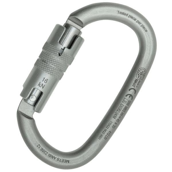 Oval, 110 mm Length, 21 mm Gate Opening, Carbon steel, Lunar White
